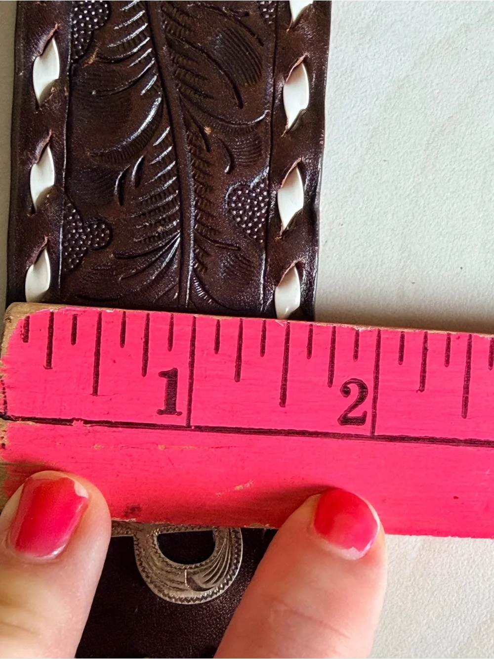 Vintage leather belt